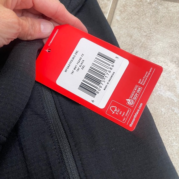 Women's XXLThe North Face NWT NFOA47FEJK3-3XL Mountain Peaks FZ - Picture 3 of 10